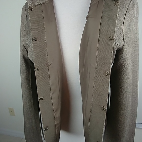 Coldwater Creek: cotton blend cropped moto blazer - Picture 6 of 7